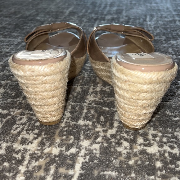 Valentino Nude Patent Espadrille Sandals - Picture 3 of 5